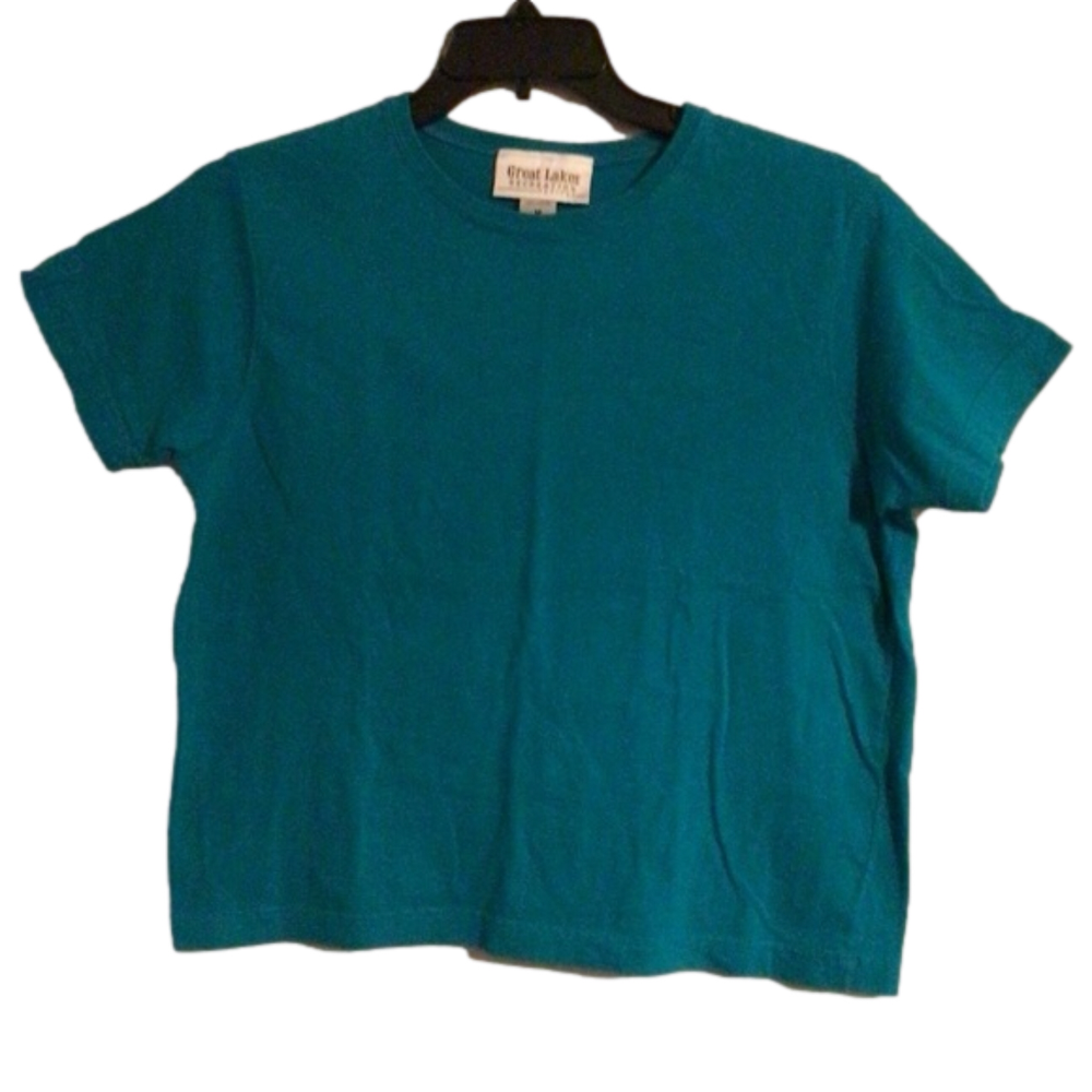 Great Lakes Recreation Woman’s Turquoise Tee Shirt. Size PL.
